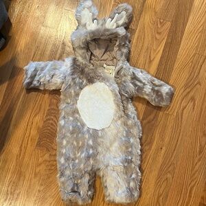Pottery Barn Kids Furry Gray Reindeer Costume